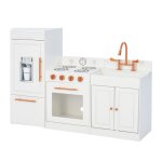 Cuisine en bois pour enfants 80. 6 cm, blanc