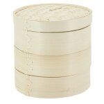Cuit vapeur en bambou 3 tages diamtre 23 cm