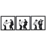 Déco murale la danse en métal noir 120x40 cm Déco murale la danse en métal noir 120x40 cm