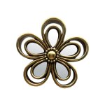 Dco murale fleur miroir diam 10cm