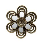 D�co murale fleur miroir diam 11cm
