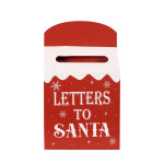 Déco de noël boîte aux lettres blanche et rouge h35 Déco de noël boîte aux lettres blanche et rouge h35