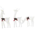 D�coration ext�rieure led renne 92 85 49 cm blanc