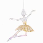 Dcoration sapin de nol  suspendre ballerine danse 11. 5x6. 5x9. 5cm
