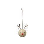 Dcoration  suspendre renne 2 pices latte