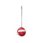 Dcoration  suspendre santa 2 pices rouge