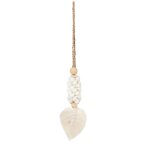 Dcoration suspendue en coquillage blanc