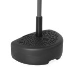Demi - pied pour parasol en plastique noir