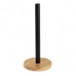 D�rouleur essuie - tout en bois et m�tal 15x34cm noir