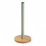 D�rouleur essuie - tout en bois et m�tal 15x34cm vert