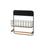 Drouleur mural rouleau papier sopalin avec tagre mtal noir