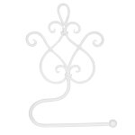 Drouleur papier toilette mural style ancien en fer blanc 17x7x22cm
