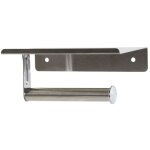 Drouleur papier wc mural avec tablette en inox 18x9. 6x7. 5cm
