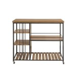 Desserte de cuisine  roulettes cadre en acier