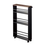 Desserte de rangement en acier - l47, 5 cm - noir