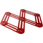 Dessous de plat extensible 6 branches rouge