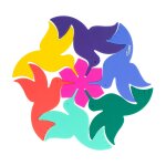 Dessous de plat multicolore silicone 13 x 0 x 10 cm