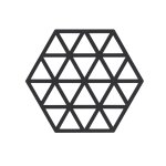 Dessous - de - plat en silicone noir