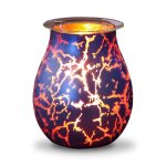 Diffuseur par chaleur douce avec variateur en verre bleu - h 15 Diffuseur par chaleur douce avec variateur en verre bleu - h 15