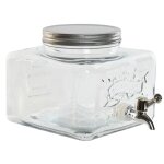 Distributeur de boisson en verre 19x25x16cm