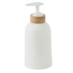 Distributeur de savon en bambou blanc