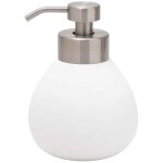 Distributeur de savon en céramique blanc Distributeur de savon en céramique blanc