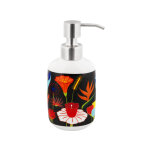 Distributeur de savon noir porcelaine 17 x 8 x 5 cm Distributeur de savon noir porcelaine 17 x 8 x 5 cm