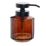 Distributeur de savon en verre ambré Distributeur de savon en verre ambré