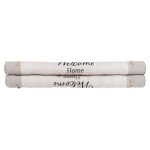 Double boudin de porte gris imprim