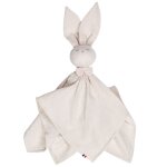 Doudou lapin en gaze de coton