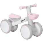 Draisienne vlo enfant 4 roues alliage alu pp gris blanc rose