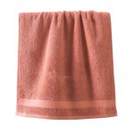 Drap de bain en coton 500 g / m orange terracotta 100x150