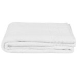 Drap de bain en coton biologique blanc 100x150