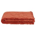 Drap de bain en coton biologique motifs terracotta 100x150