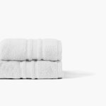 Drap de bain coton uni bouclette blanc 70 x 120 cm Drap de bain coton uni bouclette blanc 70 x 120 cm