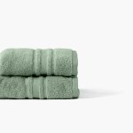 Drap de bain coton uni bouclette vert 90 x 150 cm Drap de bain coton uni bouclette vert 90 x 150 cm