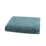 Drap de bain coton vert fonc 90x150 cm