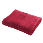 Drap de bain ponge 500 g / m rouge 90x150 cm