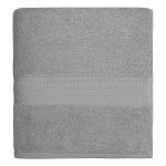 Drap de douche en coton gris 70x140 cm Drap de douche en coton gris 70x140 cm