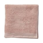 Drap de douche coton uni 65x130cm rose