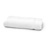 Drap de douche pur coton blanc 70x140 cm