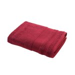 Drap de douche uni 500 g / m rouge 70x130 cm