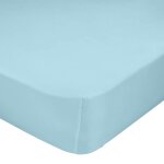 Drap - housse 100% coton bleu 60x120x14 cm (berceau)