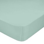 Drap - housse 100% coton menthe 60x120x14 cm (berceau)