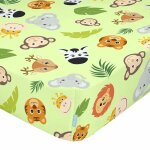 Drap - housse 100% coton multicolore 60x120x14 cm (berceau)