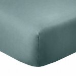 Drap housse 2 places coton bleu canard 160x200 cm Drap housse 2 places coton bleu canard 160x200 cm