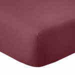 Drap housse 2 places coton rouge cerise 140x190 cm Drap housse 2 places coton rouge cerise 140x190 cm