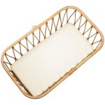 Drap housse berceau en gaze de coton  carreaux 40 x 80cm