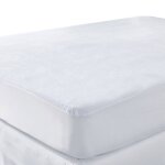Drap housse bonnet 25cm polyester blanc 90x190 cm Drap housse bonnet 25cm polyester blanc 90x190 cm