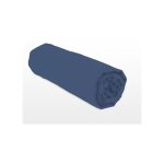 Drap housse coloré 100% coton - bonnet 25cm - bleu - 160x200 cm Drap housse coloré 100% coton - bonnet 25cm - bleu - 160x200 cm